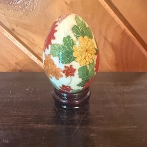Decorative Egg with Floral Design